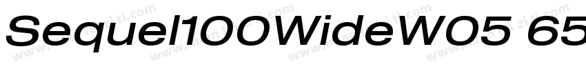 Sequel100WideW05 65 Regular字体转换